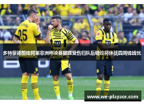 多特蒙德前锋阿莱非洲杯决赛脚踝受伤归队后确诊将休战四周锋线忧 多特蒙德前锋阿莱非洲杯决赛脚踝受伤归队后确诊将休战四周锋线忧